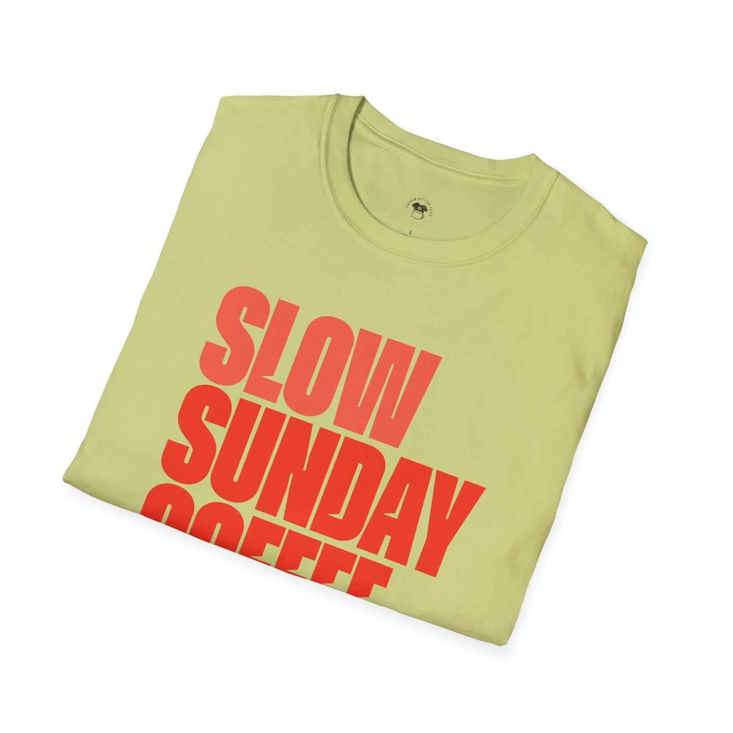 Slow Sunday coffee club, Coffee Lover Unisex T-Shirt, Funny Coffee Tee, Cute Gift for Baristas, Coffee Obsessed Apparel, Casual Everyday Wear