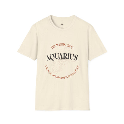 Aquarius coffee, Coffee Lover Unisex T-Shirt, Funny Coffee Tee, Cute Gift for Baristas, Coffee Obsessed Apparel, Casual Everyday Wear