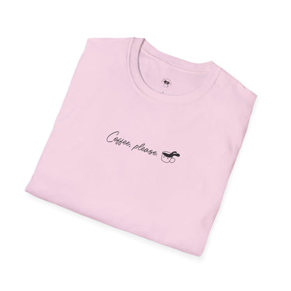 Coffee please, Coffee Lover Unisex T-Shirt, Funny Coffee Tee, Cute Gift for Baristas, Coffee Obsessed Apparel, Casual Everyday Wear