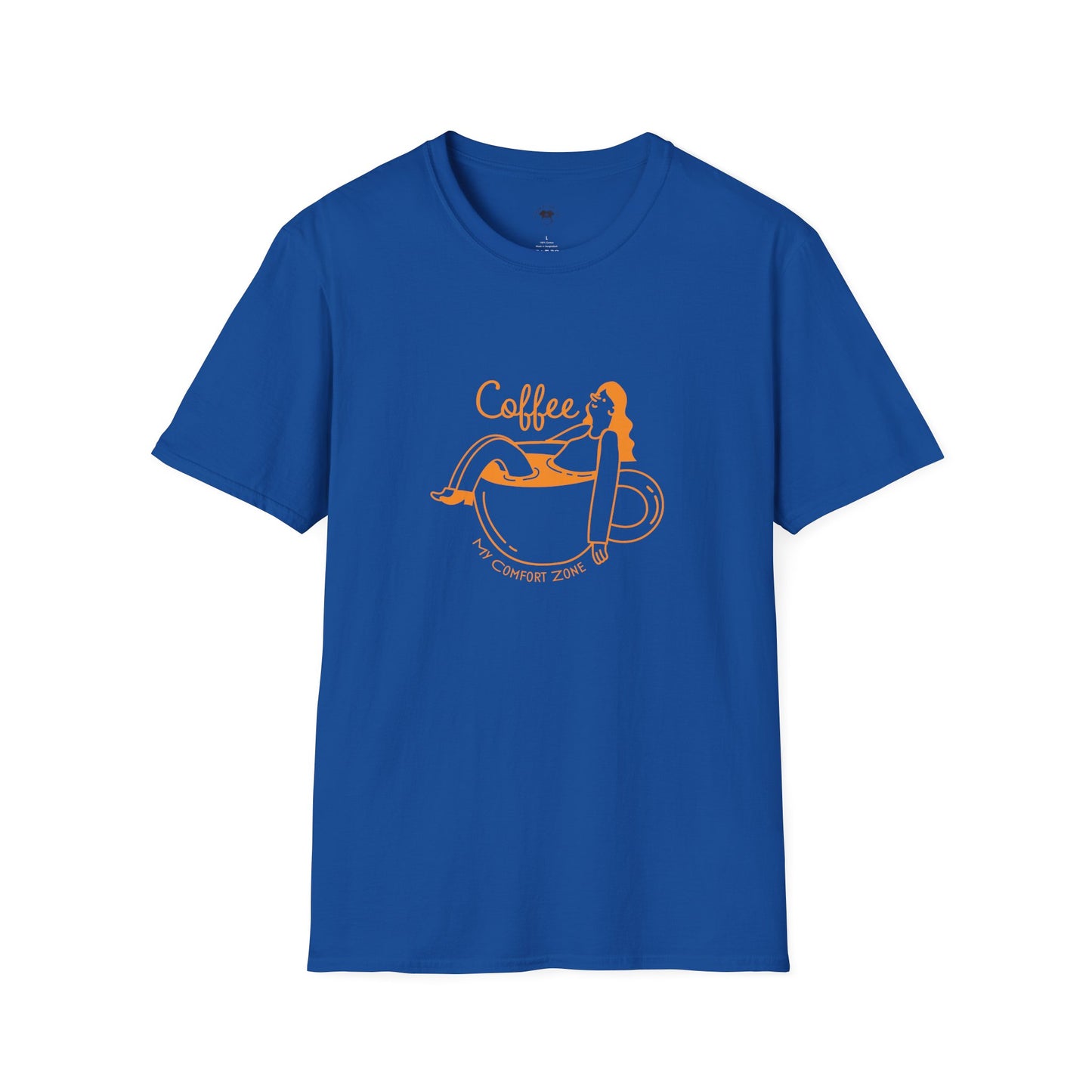 Coffee is my comfort zone, Coffee Lover Unisex T-Shirt, Funny Coffee Tee, Cute Gift for Baristas, Coffee Obsessed Apparel, Casual Everyday Wear