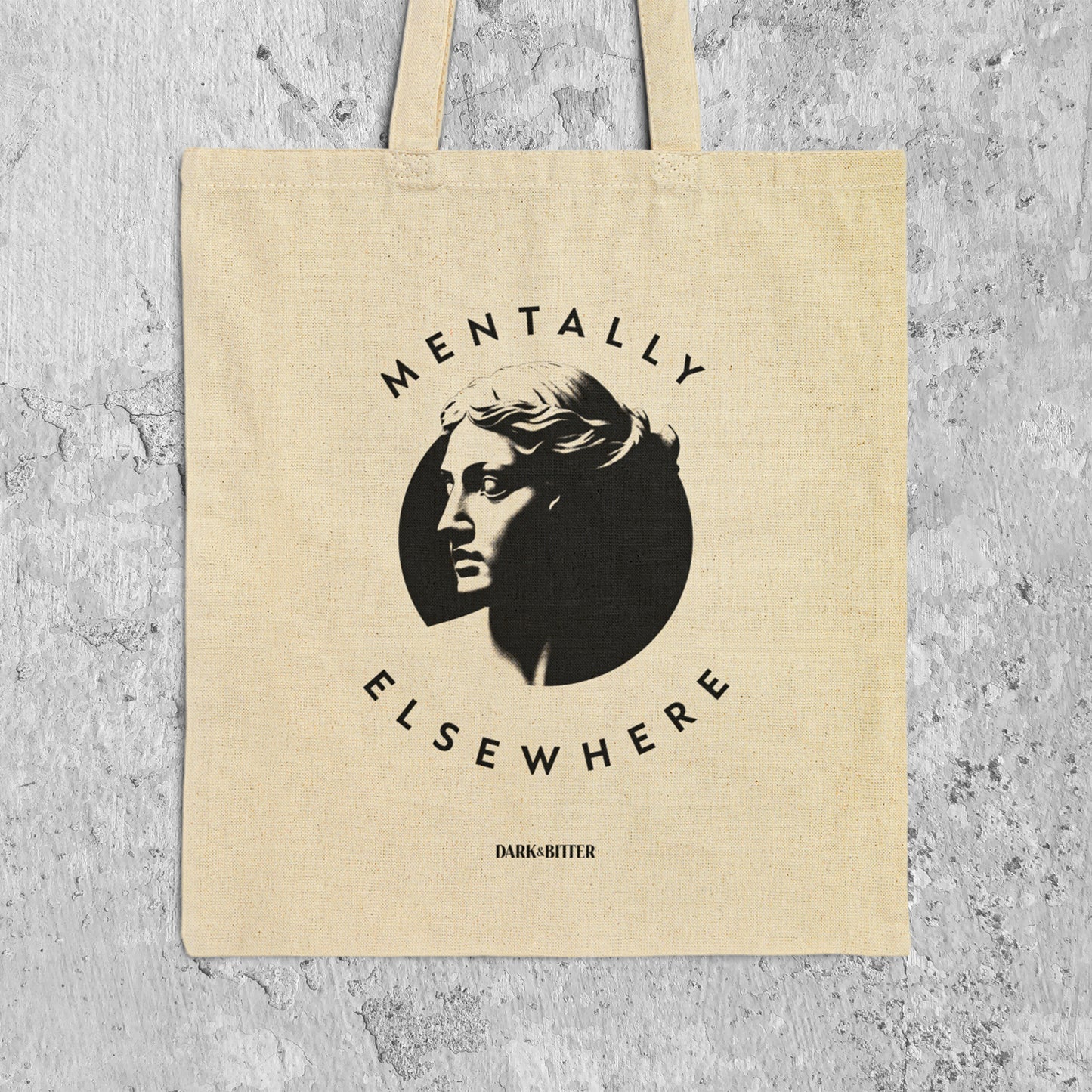Mentally elsewhere Tote bag